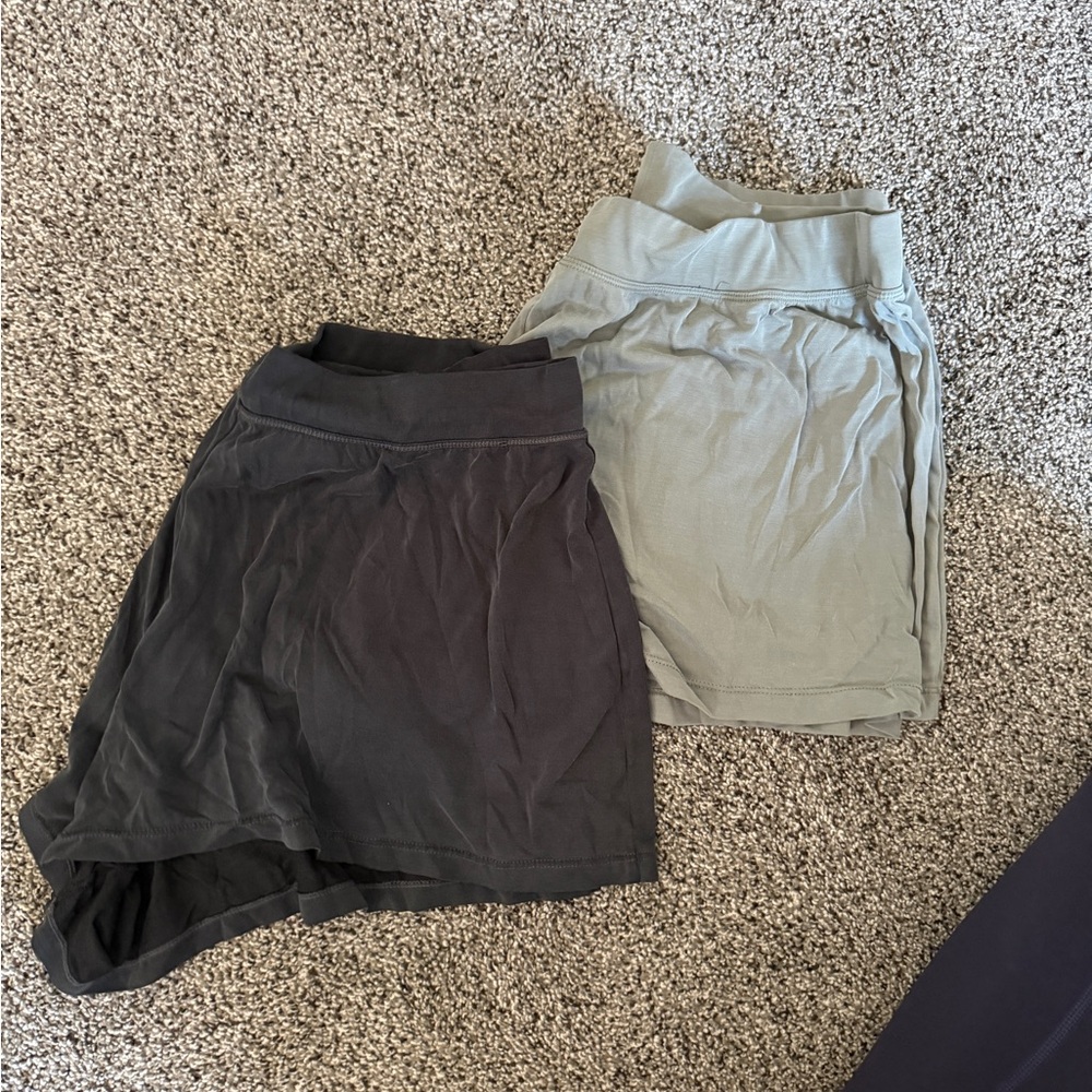 Stylish Women's Short Set - Black and Green